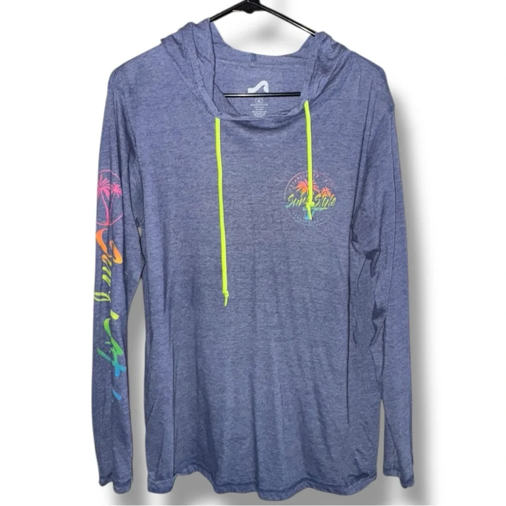 Surf Style Perdido Key Hoodie XL - Lightweight Graphic Beach Tee 🌴 - Picture 2 of 16